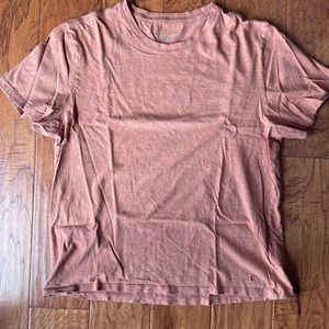 Everlane Orange Organic Essential Crew Neck sz M